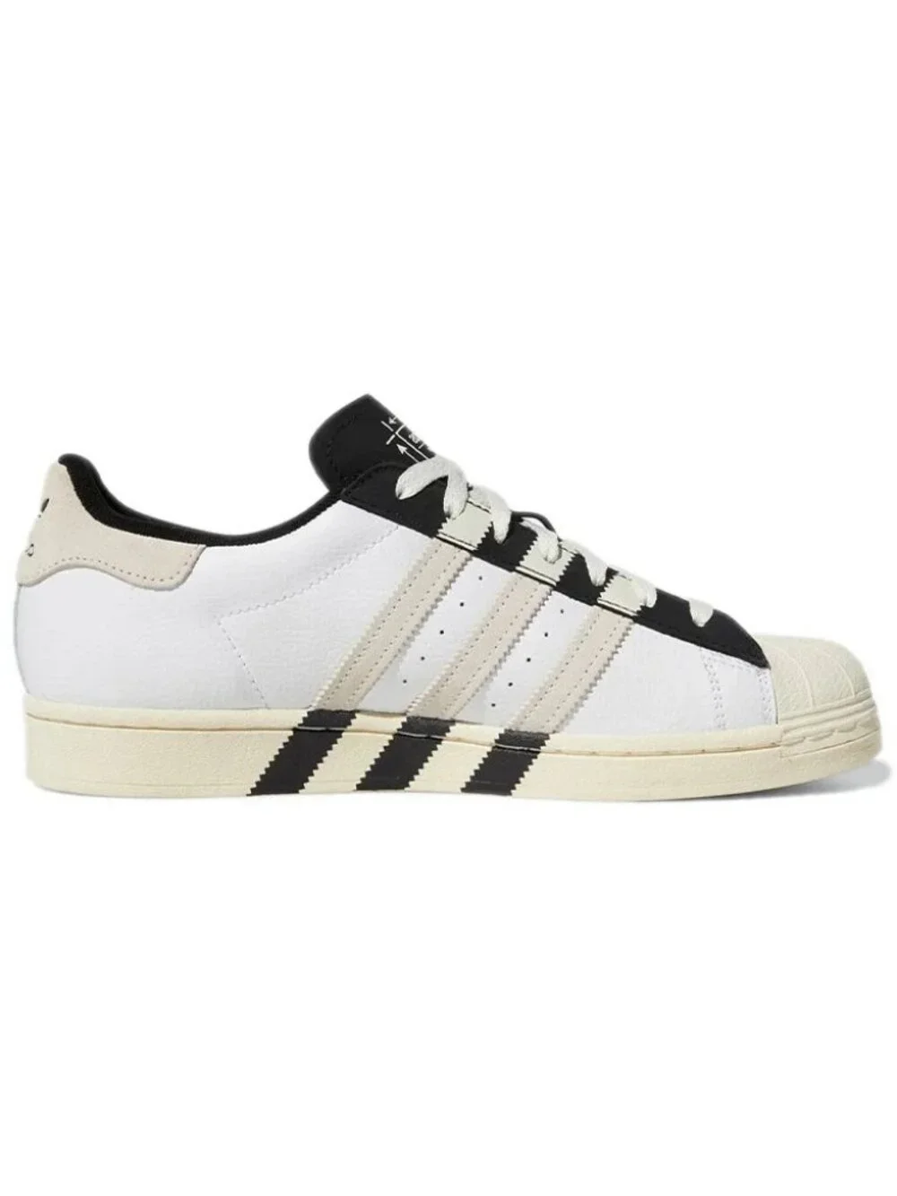 adidas Originals Superstar Size 11.5 Mens Sneakers Cream Black White GX6025 NEW